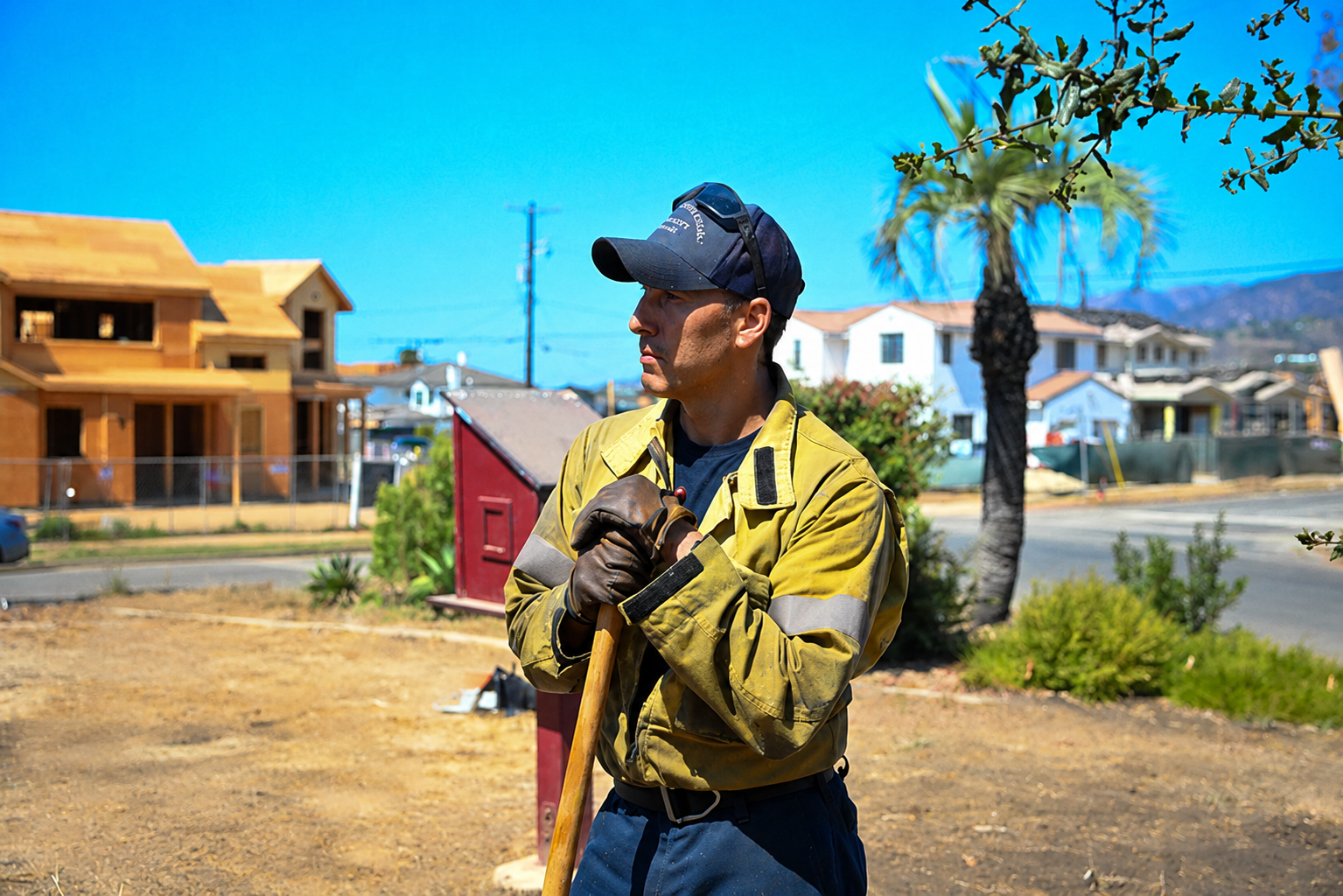 Alex Swedelson during Community Clean Up Day in El Medio